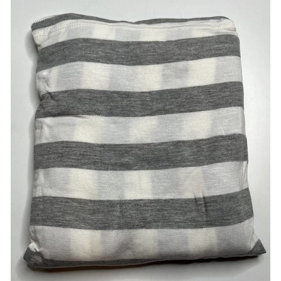 NWT Cool Beans Baby Striped Multi-Use Car Seat Canopy Gray White - Picture 2 of 4